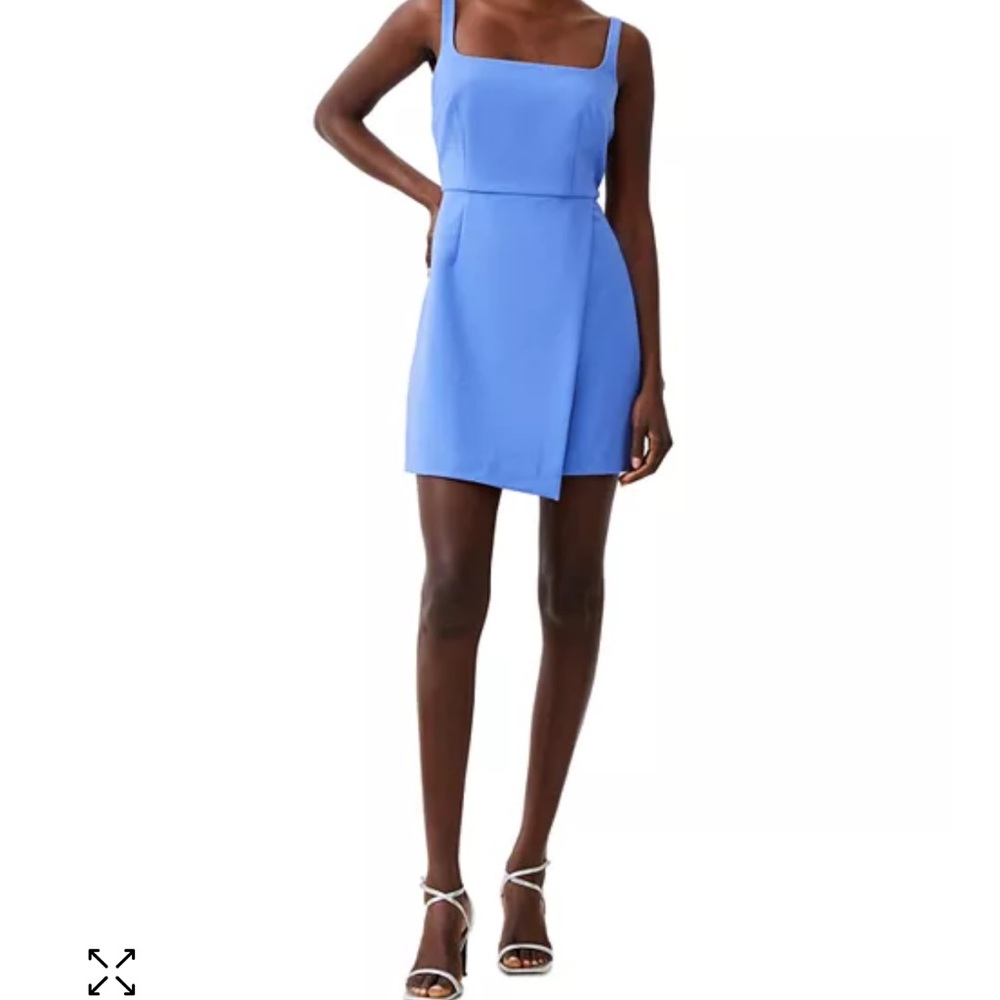 Elegant Blue Sleeveless Dress